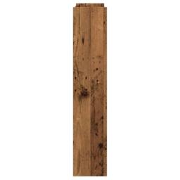 Berkfield Home Wall Shoe Cabinet Old Wood 80x18x90 cm Engineered Wood in Brown - Size: 80 x 18 x 90 cm - thumbnail 5