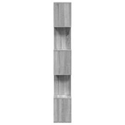Berkfield Home Room Divider Bookcase 5-Tier Grey Sonoma 70x24x161 cm Engineered Wood - Size: 70 x 24 x 161 cm - thumbnail 6