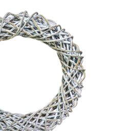 Ivyline Rattan Wreath White Diam 40Cm - Made of Kubu Rattan - On trend design - thumbnail 4