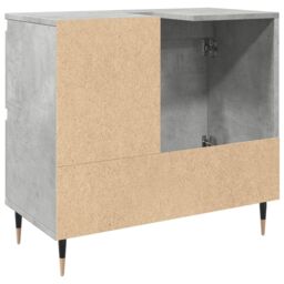 Berkfield Home Bathroom Cabinet Concrete Grey 65x33x60 cm Engineered Wood - Size: 65 x 33 x 60 cm - thumbnail 6