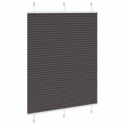 Berkfield Home Pleated Blind Black 110x150 cm Fabric Width 109.4 cm Polyester - thumbnail 3