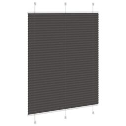 Berkfield Home Pleated Blind Black 110x150 cm Fabric Width 109.4 cm Polyester - thumbnail 4