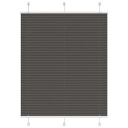 Berkfield Home Pleated Blind Black 110x150 cm Fabric Width 109.4 cm Polyester