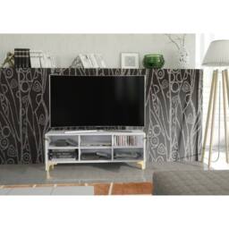 Creative Furniture Tide Crest TV Unit 120cm - White & Gold - thumbnail 5