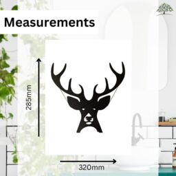 Marco Paul Stag Bathroom Toilet Roll Holders Bathroom Storage 28cm in Black - thumbnail 2