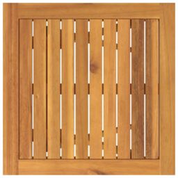 Berkfield Home 3-Piece Garden Bistro Set - Solid Acacia Wood in Brown - thumbnail 9