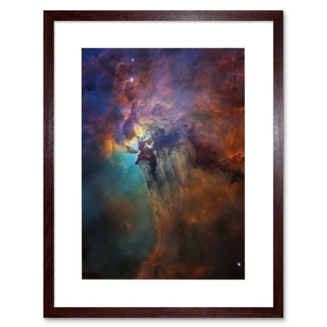 Artery8 Wall Art Print Hubble Space Astronomy Lagoon Nebula Visible Light View Of Cosmic Fantasy Landscape Herschel 36 Giant Star w/ Gas Dust Cloud - image 1