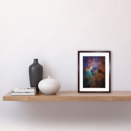 Artery8 Wall Art Print Hubble Space Astronomy Lagoon Nebula Visible Light View Of Cosmic Fantasy Landscape Herschel 36 Giant Star w/ Gas Dust Cloud - thumbnail 2