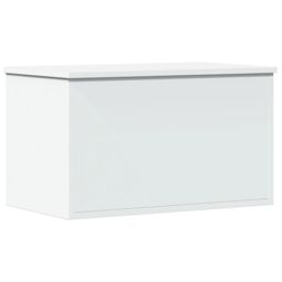 Berkfield Home Storage Box White 60x35x35 cm Engineered Wood - Size: 60 x 35 x 35 cm - thumbnail 2