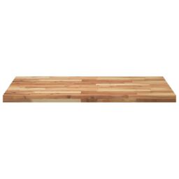 Berkfield Home Desk Top Oil Finished 120x70x4 cm Solid Wood Acacia in Brown - Size: 120 x 70 x 4 cm - thumbnail 4