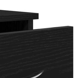 Berkfield Home Wall Cabinet Black Oak 88x26x18.5 cm Engineered Wood - thumbnail 9
