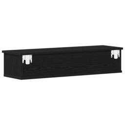 Berkfield Home Wall Cabinet Black Oak 88x26x18.5 cm Engineered Wood - thumbnail 8