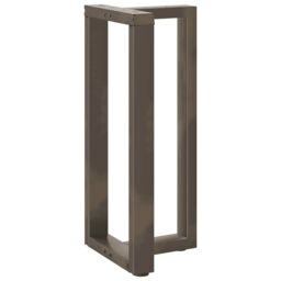 Berkfield Home Bar Table Legs T-Shaped¬†2 pcs Natural Steel 40x35x(90-91) cm Steel in Black - thumbnail 4