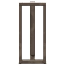 Berkfield Home Bar Table Legs T-Shaped¬†2 pcs Natural Steel 40x35x(90-91) cm Steel in Black - thumbnail 6