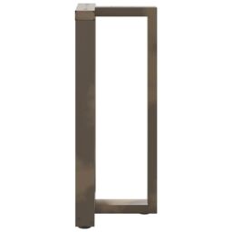 Berkfield Home Bar Table Legs T-Shaped¬†2 pcs Natural Steel 40x35x(90-91) cm Steel in Black - thumbnail 5