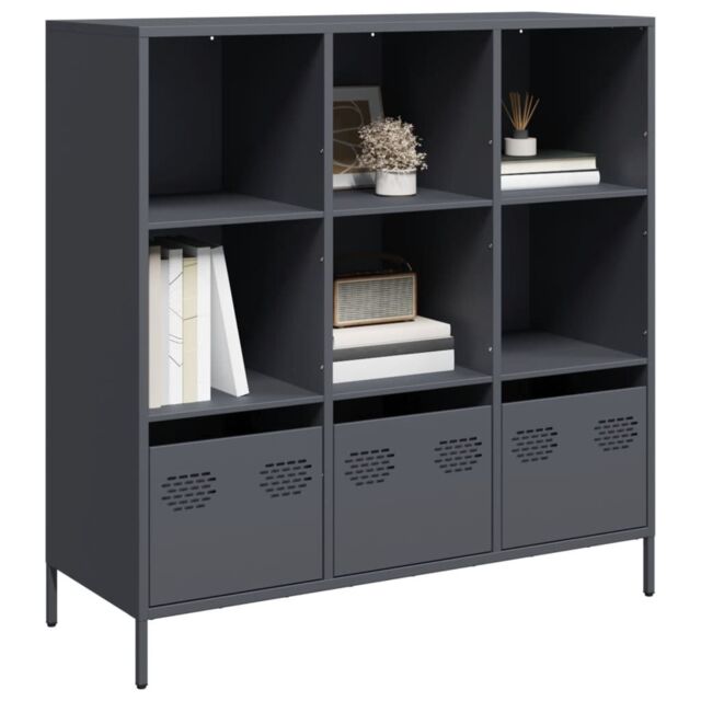 Berkfield Home Highboard¬†Anthracite 101.5x39x103.5 cm Steel - image 1