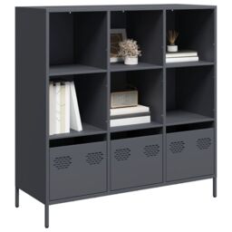 Berkfield Home Highboard¬†Anthracite 101.5x39x103.5 cm Steel - thumbnail 1