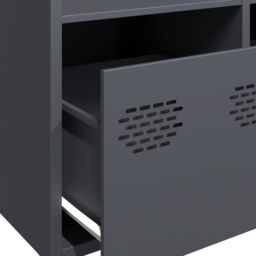 Berkfield Home Highboard¬†Anthracite 101.5x39x103.5 cm Steel - thumbnail 9