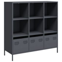 Berkfield Home Highboard¬†Anthracite 101.5x39x103.5 cm Steel - thumbnail 2