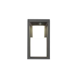 Netlighting Bow LED Outdoor Wall Lantern Urban grey Opal WarmWhite 3000K IP44 in Black - thumbnail 5