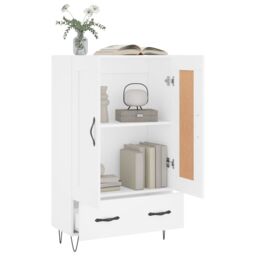 Berkfield Home Highboard White 69.5x31x115 cm Engineered Wood - thumbnail 4