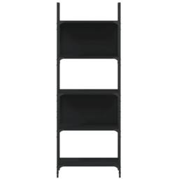 Berkfield Home Bookshelf 5-Tier Black 60.5x24x166.5 cm Engineered Wood - thumbnail 5