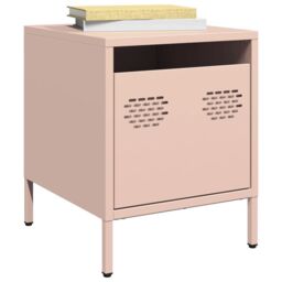 Berkfield Home Bedside Cabinets¬†2 pcs Pink 35x39x43.5 cm Steel