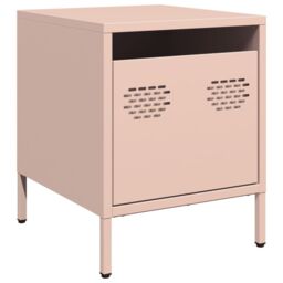 Berkfield Home Bedside Cabinets¬†2 pcs Pink 35x39x43.5 cm Steel - thumbnail 6