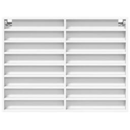 Berkfield Home Vitrine Cabinet White 100x8.5x75 cm Engineered Wood - thumbnail 4
