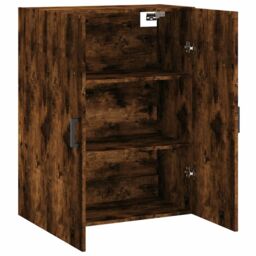 Berkfield Home Wall Mounted Cabinet Smoked Oak 69.5x34x90 cm in Brown - thumbnail 6