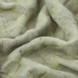 Wylder Walton Waffle Fringed Throw in Green - Size: 130 cm x 180 cm - thumbnail 3