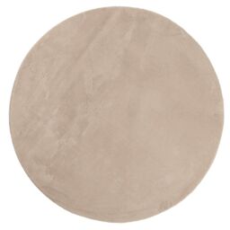 Berkfield Home Rug HUARTE Short Pile Soft & Washable Sand √ò 80 cm in Brown - Size: Medium - thumbnail 2