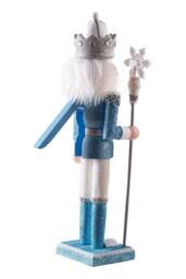 Living and Home Christmas Wooden Snowflake King Nutcracker Figurine Decoration - thumbnail 5
