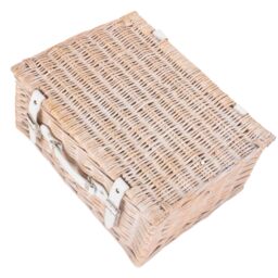 Red Hamper Wicker 41cm White Hamper in Brown - thumbnail 4