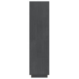 Berkfield Home Beautiful Book Cabinet/Room Divider Grey 40x35x135 cm Solid Pinewood - Size: 40 x 35 x 135 cm - thumbnail 6