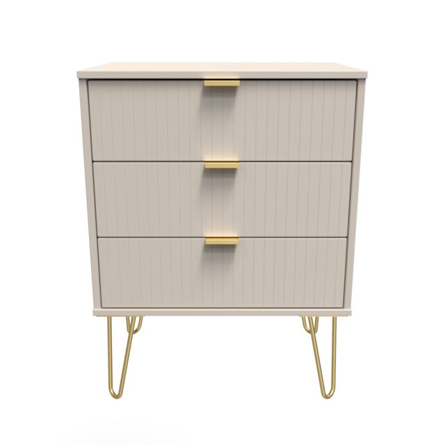 Ready Assembled 2 U Bexley 3 Drawer Chest (Ready Assembled) in Taupe - image 1