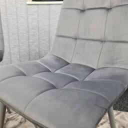 KOSY KOALA Dining Chairs Set of 2 Grey Velvet Kitchen Chairs - thumbnail 3
