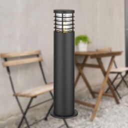 First Choice Lighting Set of 2 Bloom - Black IP44 Outdoor 50cm Post Lights - thumbnail 5