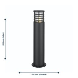 First Choice Lighting Set of 2 Bloom - Black IP44 Outdoor 50cm Post Lights - thumbnail 6