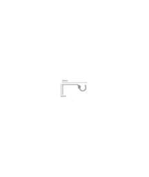 New Edge Blinds Quick Lock Fixed Metal Curtain Pole Support Bracket Pair (28mm) in Silver - thumbnail 2