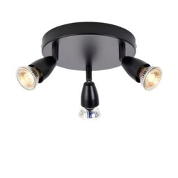 Netlighting Amalfi Ceiling Spotlight Clusters 3 Light Matt Black Paint - thumbnail 1