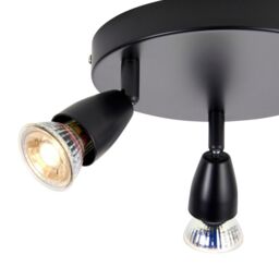 Netlighting Amalfi Ceiling Spotlight Clusters 3 Light Matt Black Paint - thumbnail 5