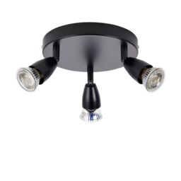 Netlighting Amalfi Ceiling Spotlight Clusters 3 Light Matt Black Paint - thumbnail 2