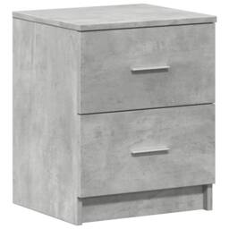Berkfield Home Bedside Cabinet with 2 Drawers Concrete Grey 40x36x50 cm - Size: 40 x 36 x 50 cm - thumbnail 1