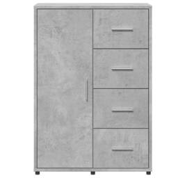 Berkfield Home Sideboard Concrete Grey 60x31x84 cm Engineered Wood - Size: 60 x 31 x 84 cm - thumbnail 5
