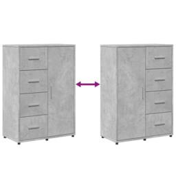 Berkfield Home Sideboard Concrete Grey 60x31x84 cm Engineered Wood - Size: 60 x 31 x 84 cm - thumbnail 8