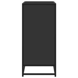 Berkfield Home Sideboard Black 68x35x76 cm Engineered Wood & Metal - Size: 68 x 35 x 76 cm - thumbnail 5