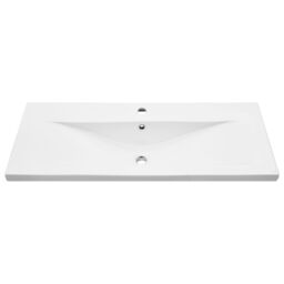Berkfield Home Sink Cabinet with Built-in Basin Black Oak Engineered Wood - thumbnail 7