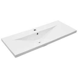 Berkfield Home Sink Cabinet with Built-in Basin Black Oak Engineered Wood - thumbnail 5