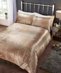 Rapport Home Tiffany Duvet Cover Set with Pillowcase in Gold - Size: King - thumbnail 1